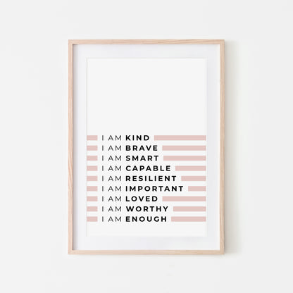 I-Am-Enough-Kids-Affirmation-Print-in-Blush-Website-Main-Image