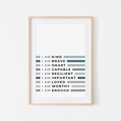 I-Am-Enough-Kids-Affirmation-Print-in-Ocean-Website-Main-Image