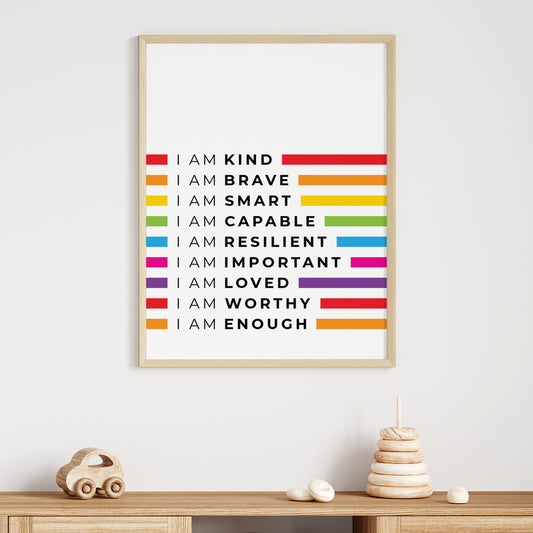 I-Am-Enough-Kids-Affirmation-Print-in-Rainbow-Main-Image