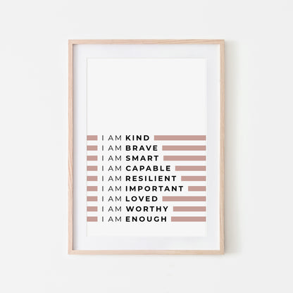 I-Am-Enough-Kids-Affirmation-Print-in-Rose-Website-Main-Image