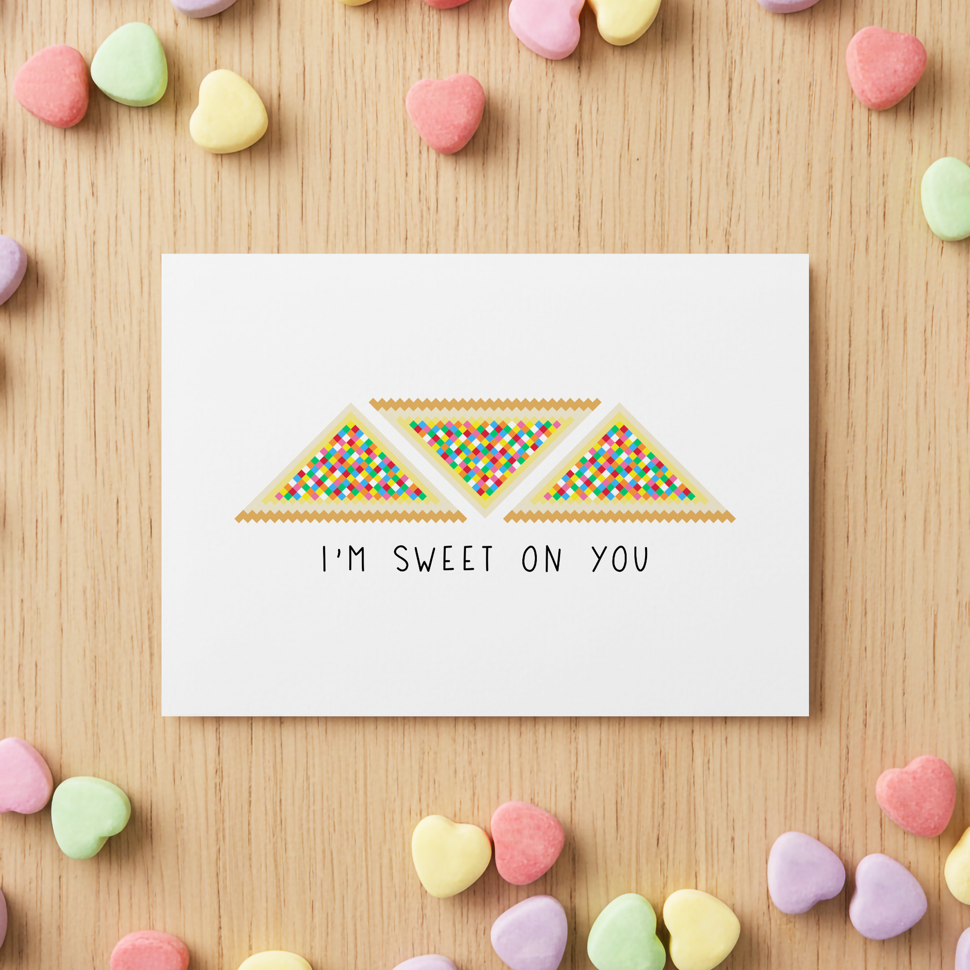 I'm-Sweet-on-You-5x7-Valentine's-Day-Greeting-Card-by-The-Print-Nook