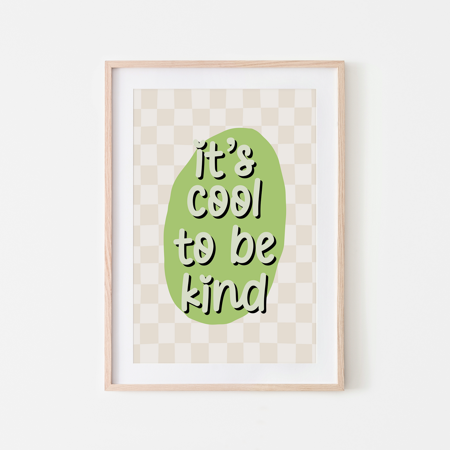 Its-Cool-to-be-Kind-Wall-Art-Website-Apple-Green