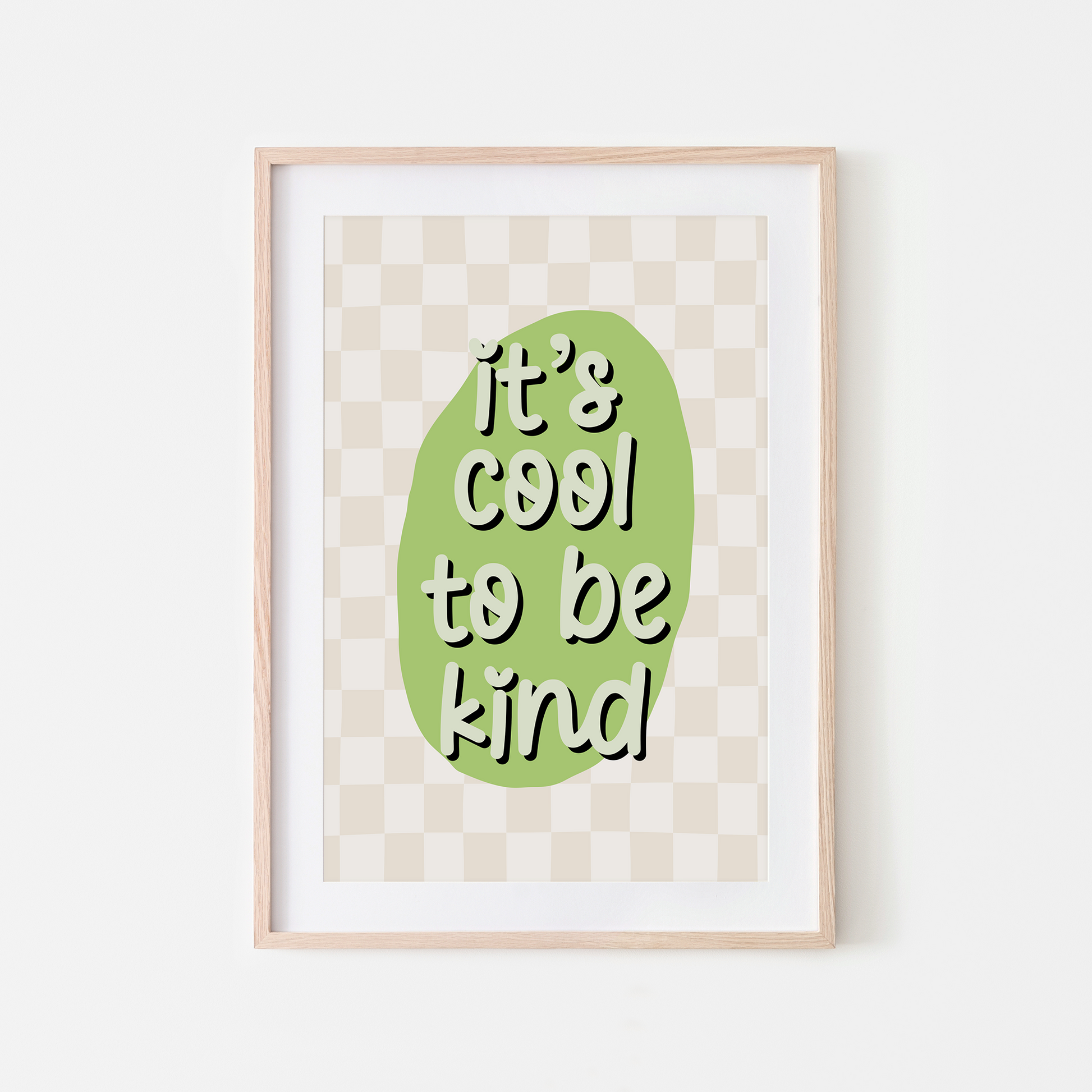 Its-Cool-to-be-Kind-Wall-Art-Website-Apple-Green