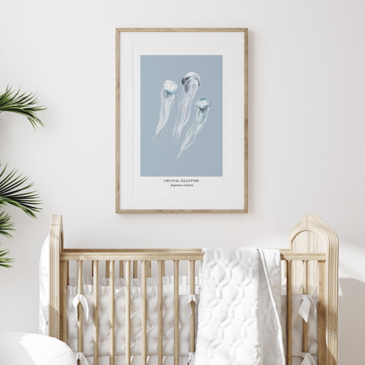 Jellyfish-Watercolour-Sea-Creature-Wall-Art-in-Fog-Blue-Website-Main-Image