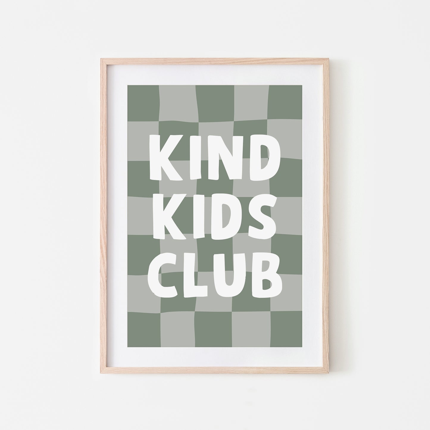 Kind-Kids-Club-Childrens-Wall-Art-Poster-in-Eucalyptus-Website-Main-Image
