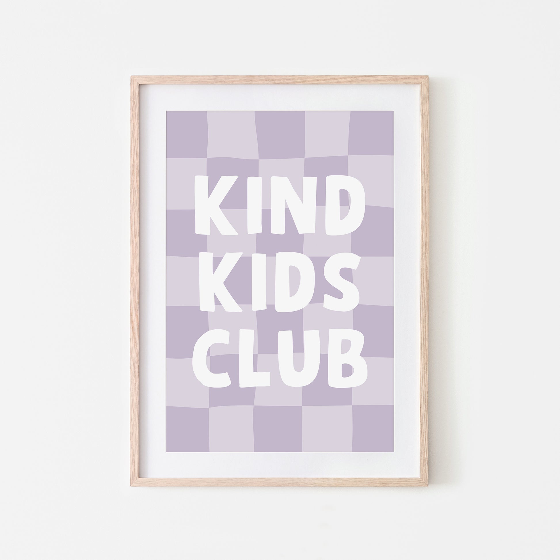 Kind-Kids-Club-Childrens-Wall-Art-Poster-in-Lavender-Website-Main-Image