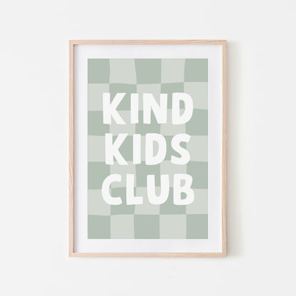 Kind-Kids-Club-Childrens-Wall-Art-Poster-in-Mist-Website-Main-Image