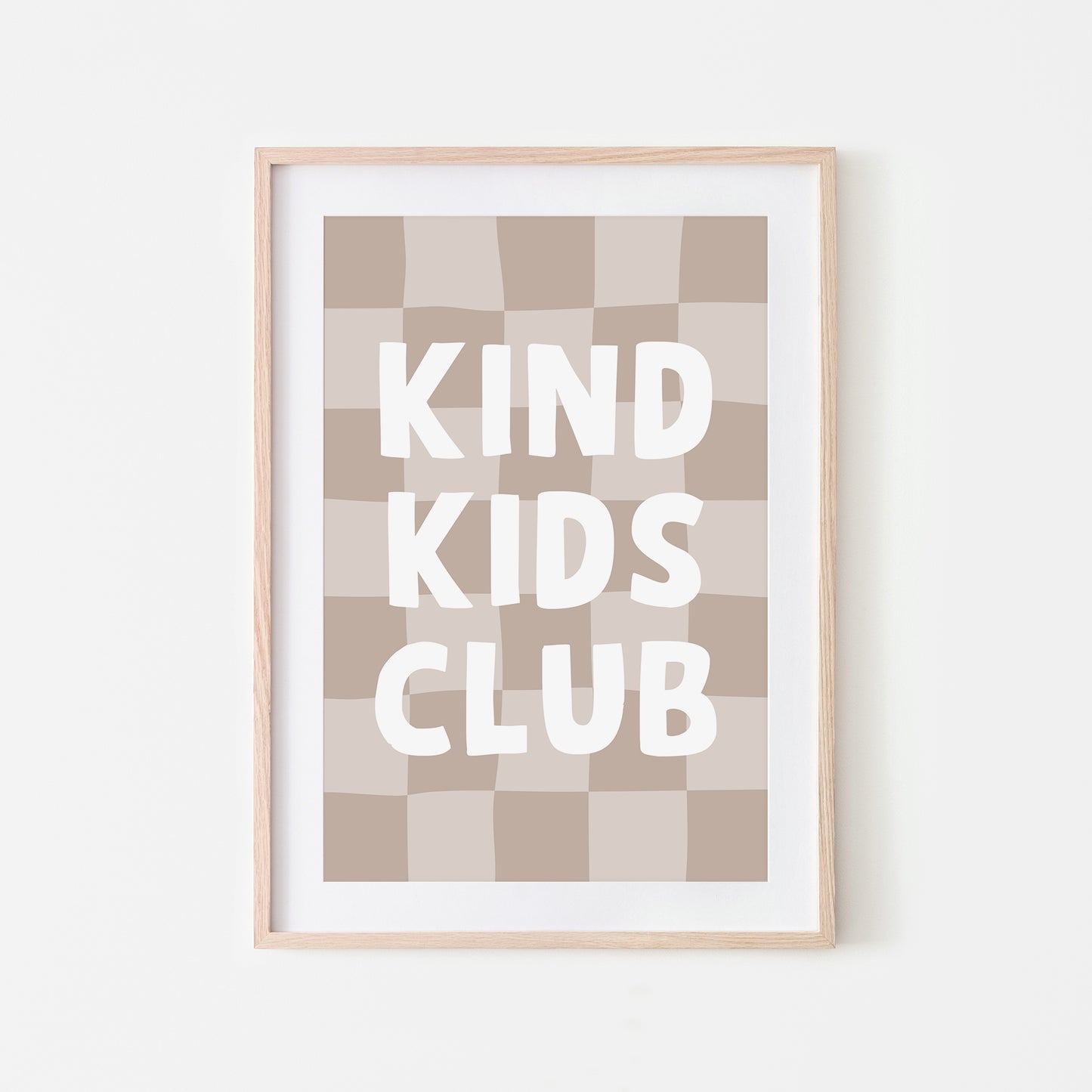 Kind-Kids-Club-Childrens-Wall-Art-Poster-in-Truffle-Website-Main-Image