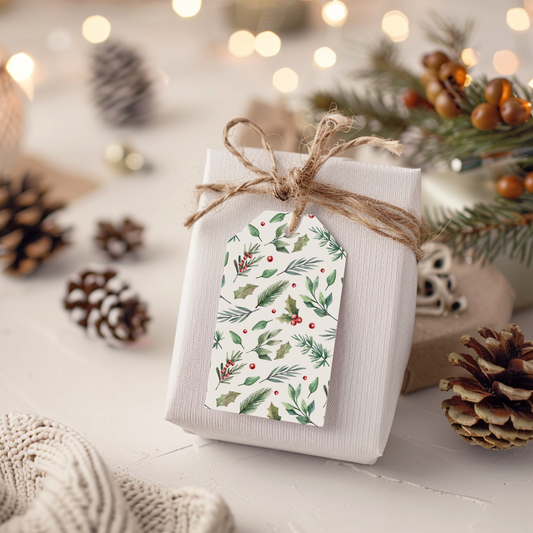 Leaves-and-Berries-Traditional-Pattern-Gift-Tags-Free-Printable