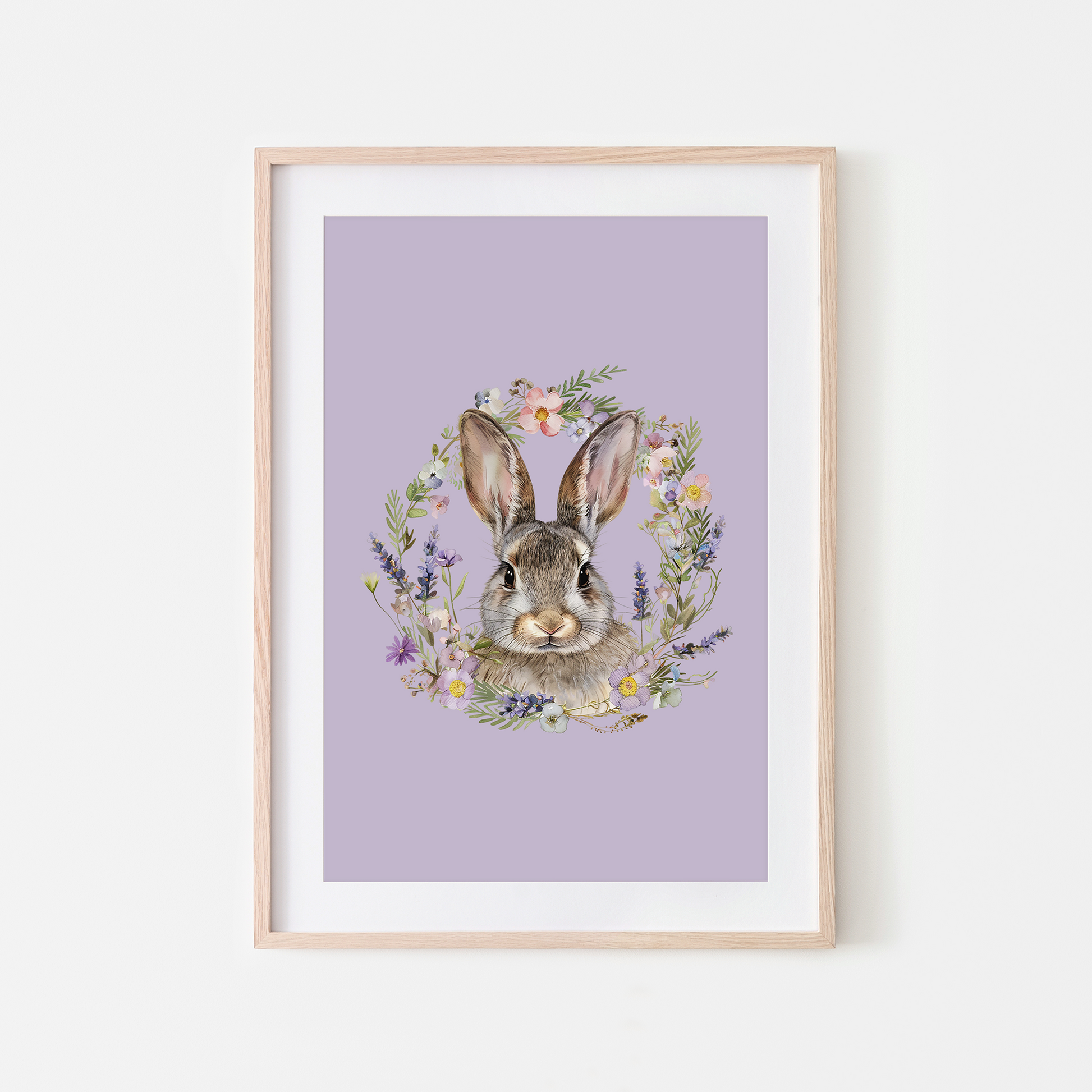 Meadow-Watercolour-Bunny-Rabbit-Wall-Art-in-Lavender-Purple