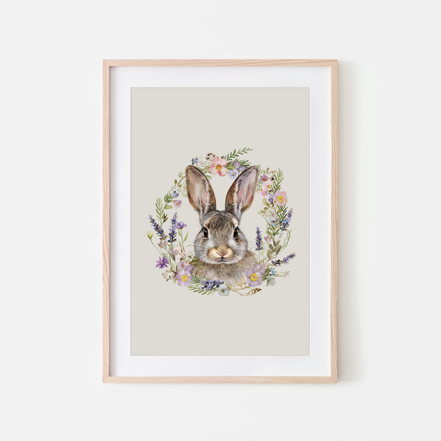 Meadow-Watercolour-Bunny-Rabbit-Wall-Art-in-Linen-Beige