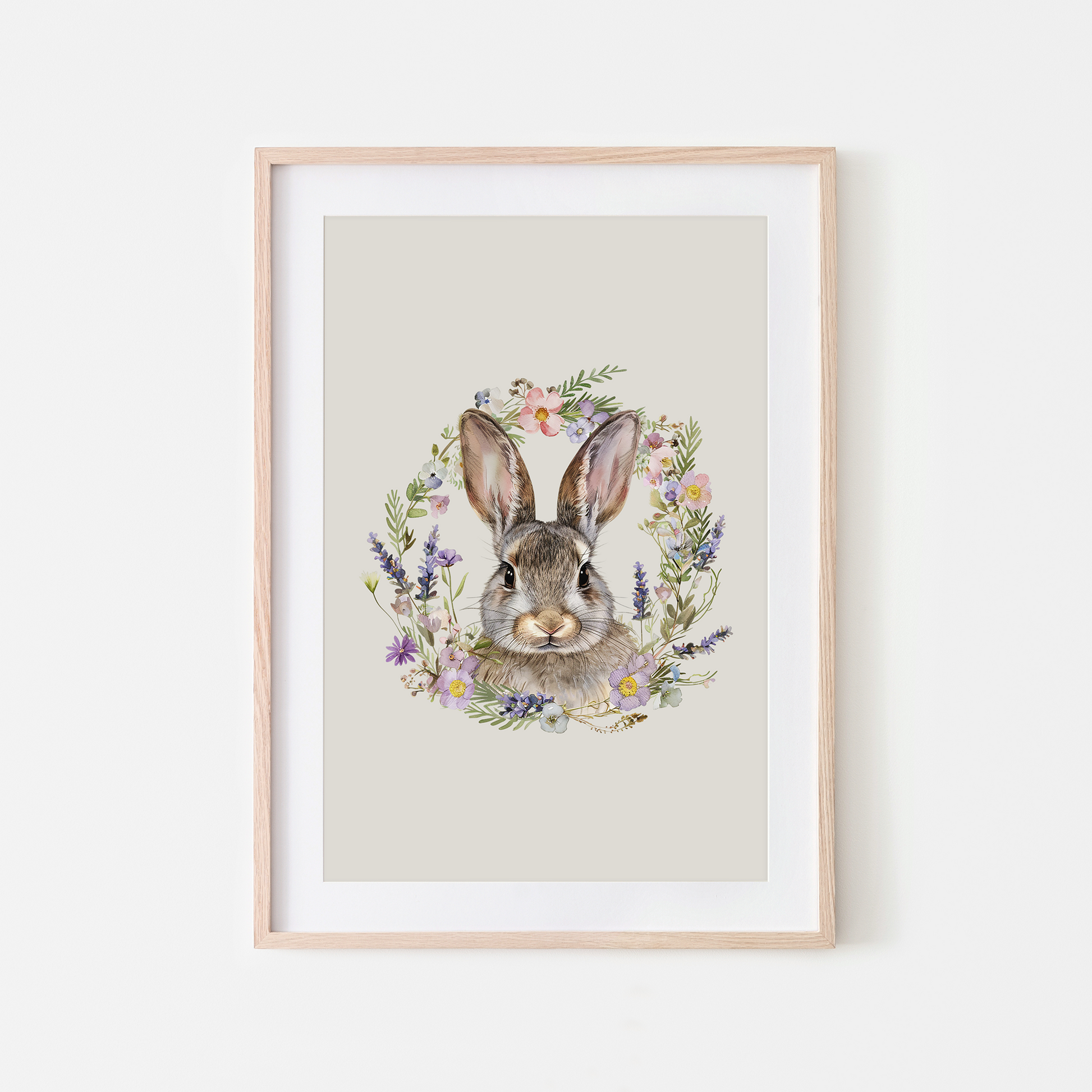 Meadow-Watercolour-Bunny-Rabbit-Wall-Art-in-Linen-Beige