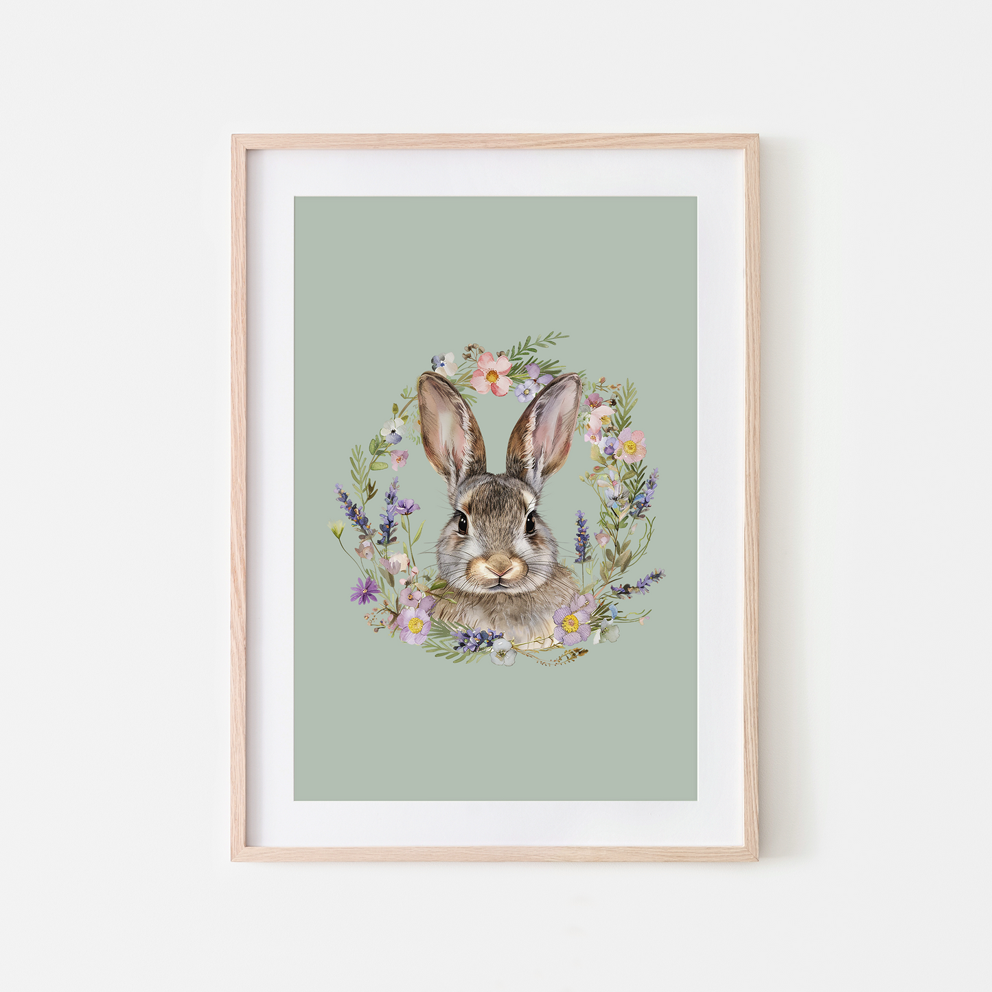 Meadow-Watercolour-Bunny-Rabbit-Wall-Art-in-Mist-Green