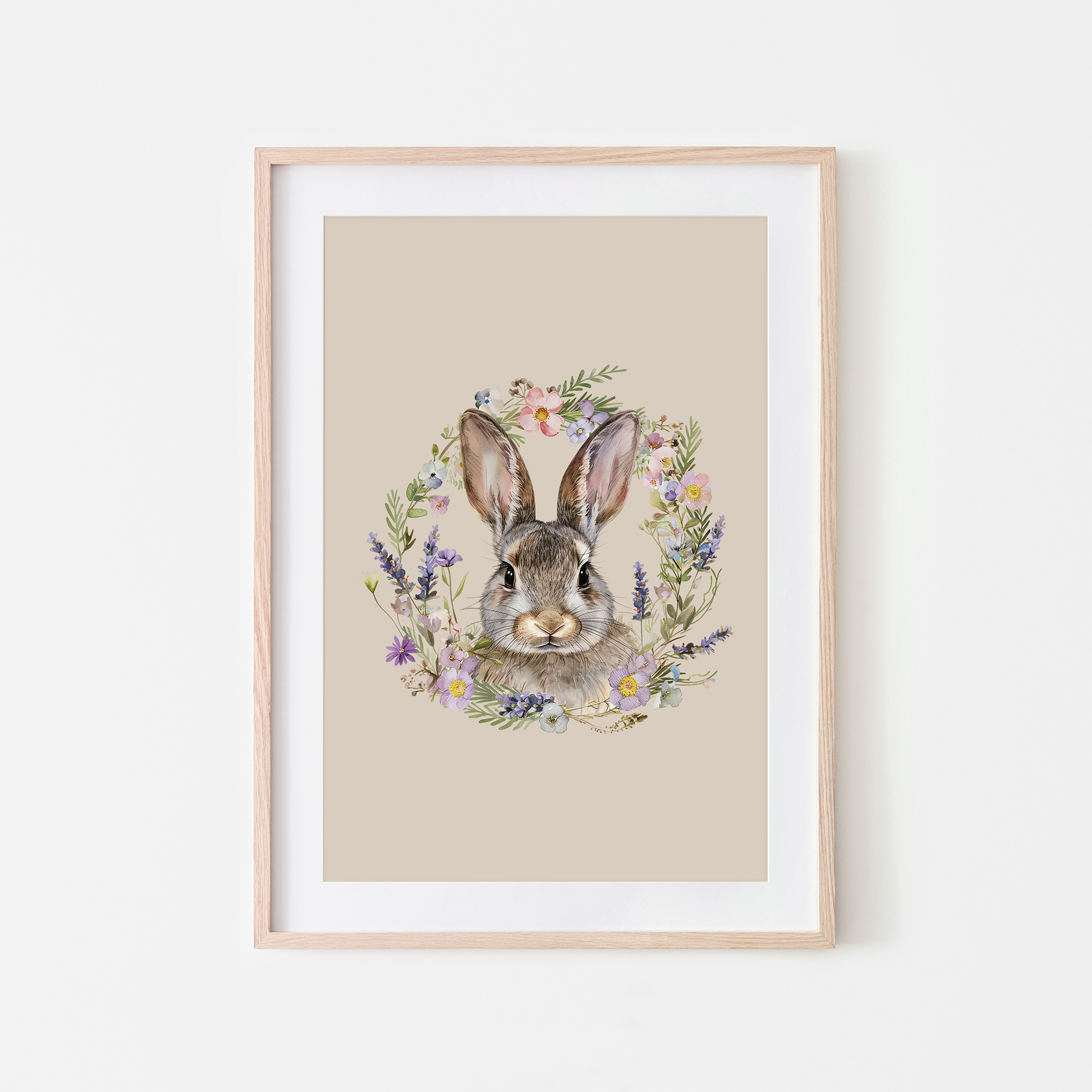 Meadow-Watercolour-Bunny-Rabbit-Wall-Art-in-Oatmeal-Beige