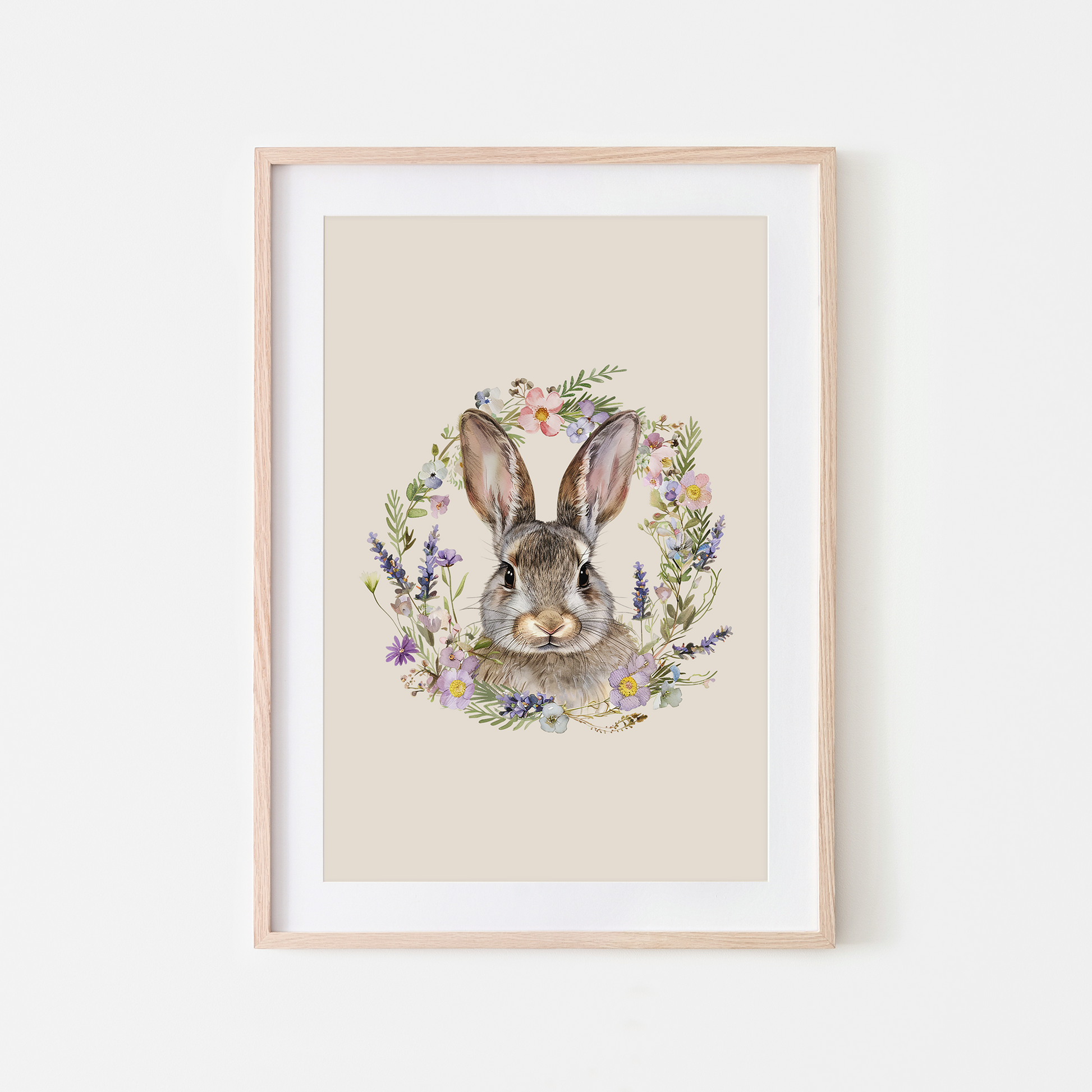 Meadow-Watercolour-Bunny-Rabbit-Wall-Art-in-Sand-Beige