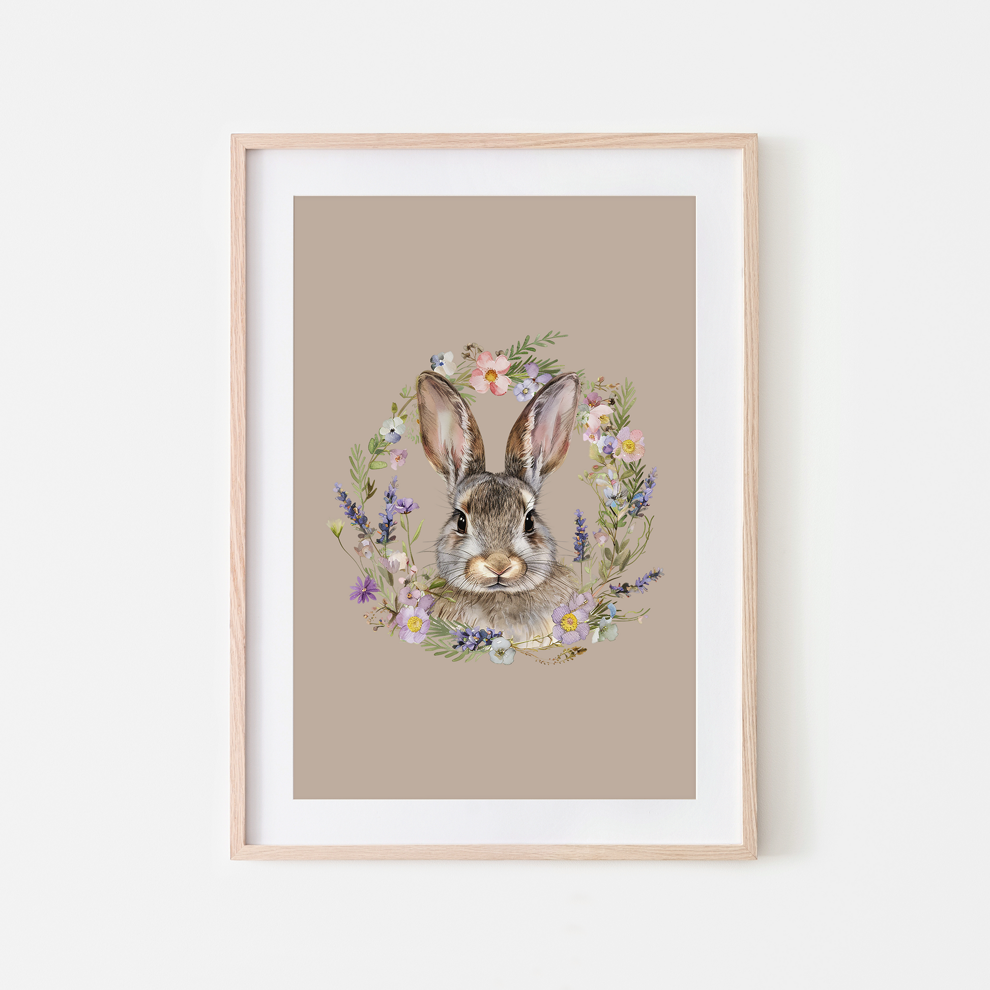 Meadow-Watercolour-Bunny-Rabbit-Wall-Art-in-Truffle-Beige