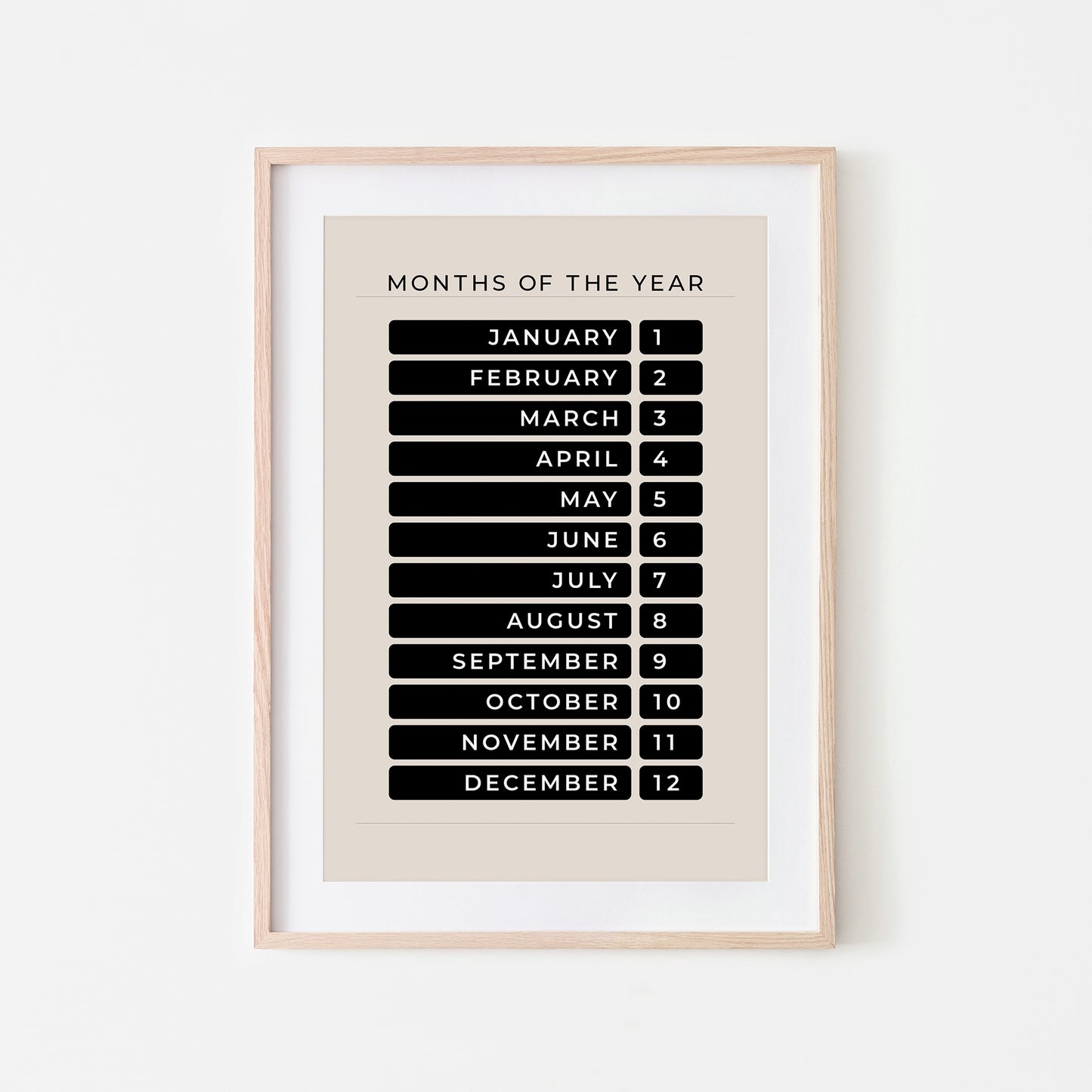 Months-of-the-Year-Educational-Wall-Art-Website-Main-Image-Black-on-Sand