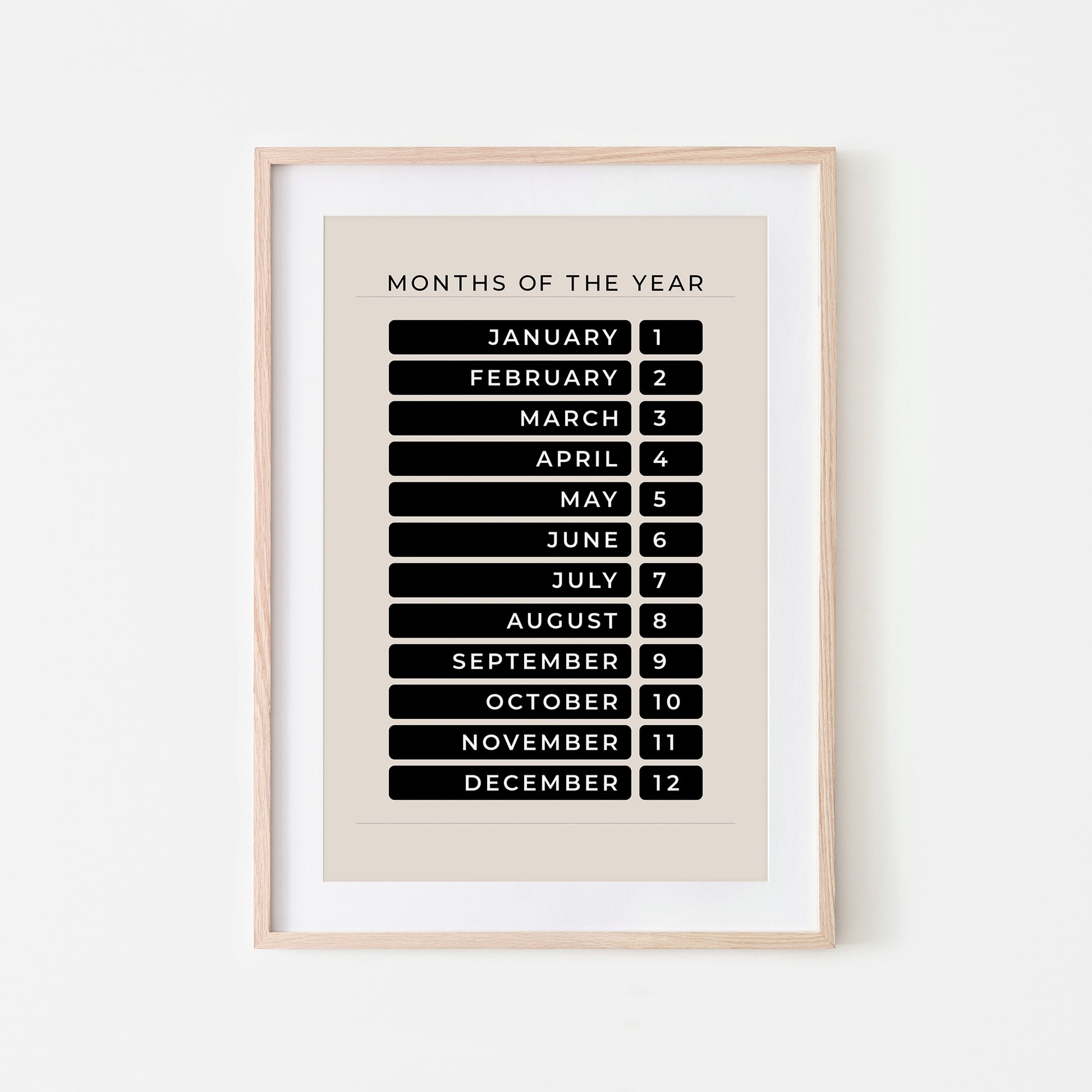 Months-of-the-Year-Educational-Wall-Art-Website-Main-Image-Black-on-Sand