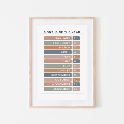 Months-of-the-Year-Educational-Wall-Art-Website-Main-Image-Earthy-on-White