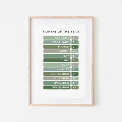 Months-of-the-Year-Educational-Wall-Art-Website-Main-Image-Evergreen-on-White