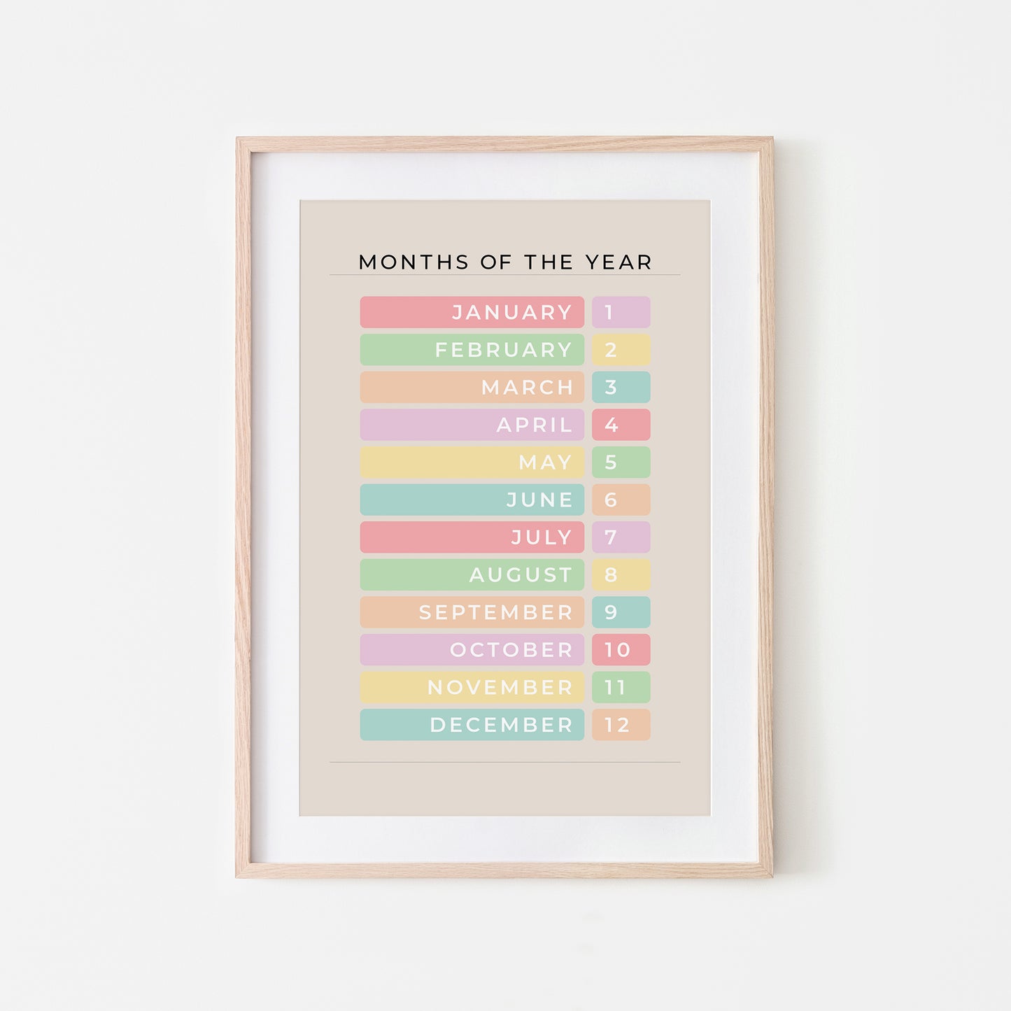 Months-of-the-Year-Educational-Wall-Art-Website-Main-Image-Pastel-on-Sand