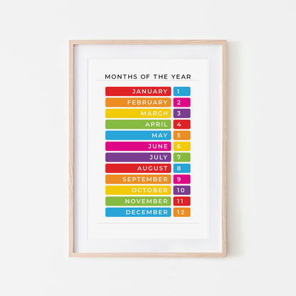 Months-of-the-Year-Educational-Wall-Art-Website-Main-Image-Rainbow-on-White