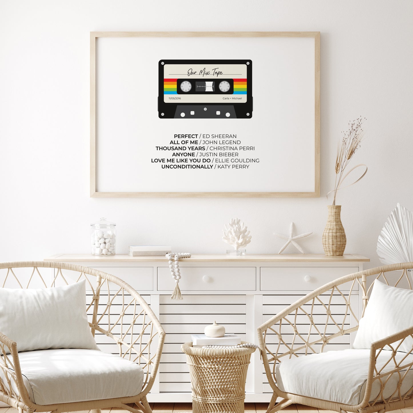 Our-Mix-Tape-Custom-Playlist-Poster-Print-Bright-Rainbow-Landscape