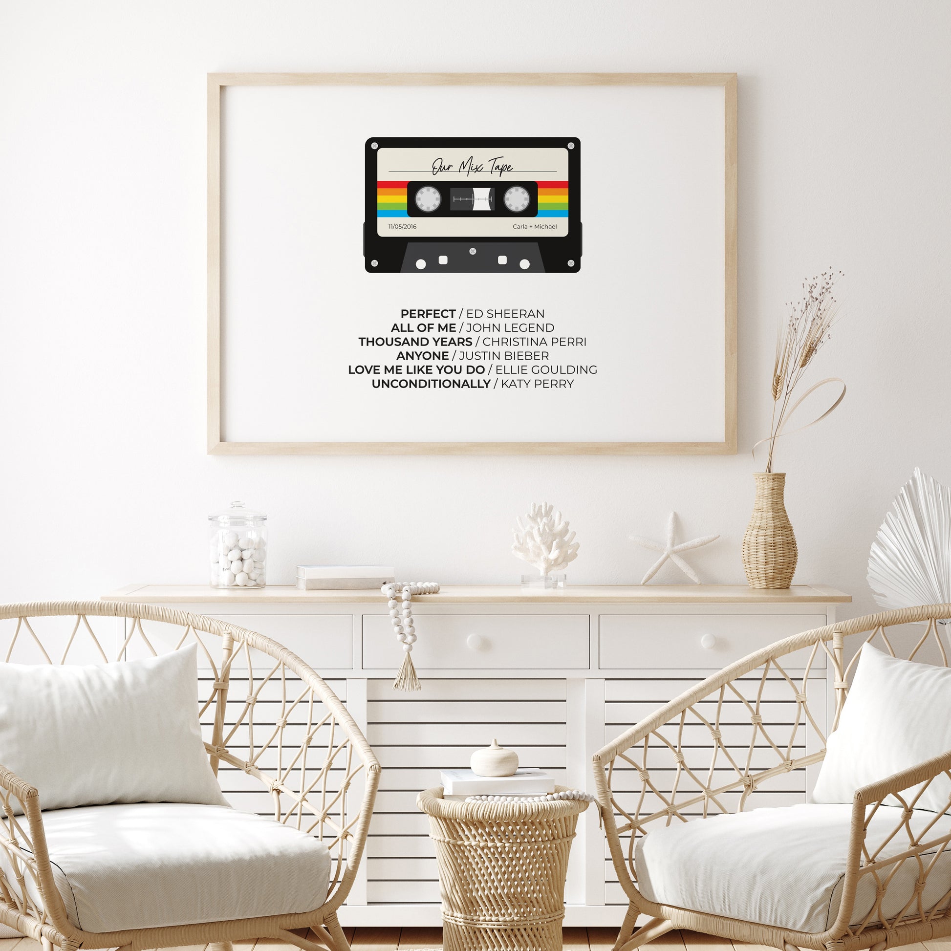 Our-Mix-Tape-Custom-Playlist-Poster-Print-Bright-Rainbow-Landscape