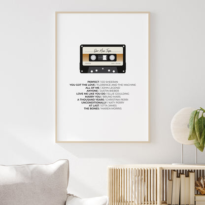 Our-Mix-Tape-Custom-Playlist-Poster-Print-Bronze-Ombre-Portrait