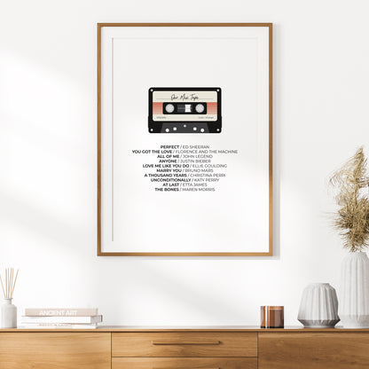 Our-Mix-Tape-Custom-Playlist-Poster-Print-Dusk-Ombre-Portrait