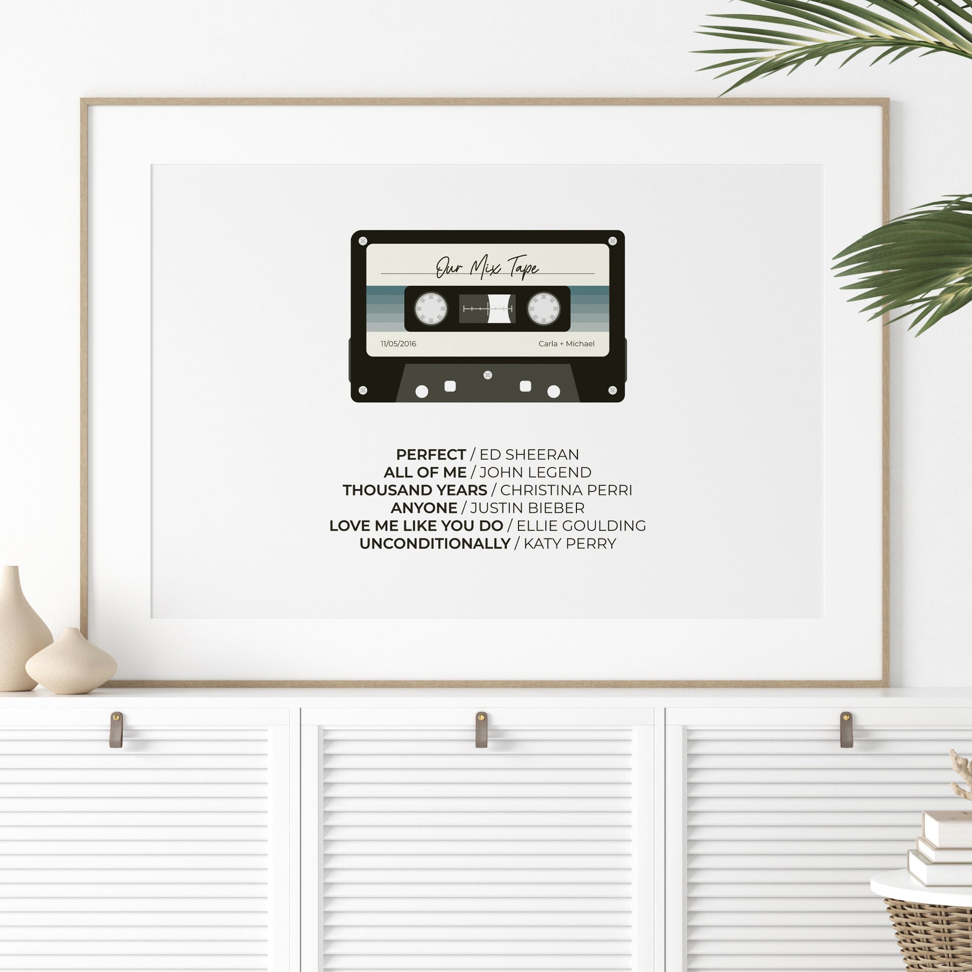 Our-Mix-Tape-Custom-Playlist-Poster-Print-Ocean-Ombre-Landscape
