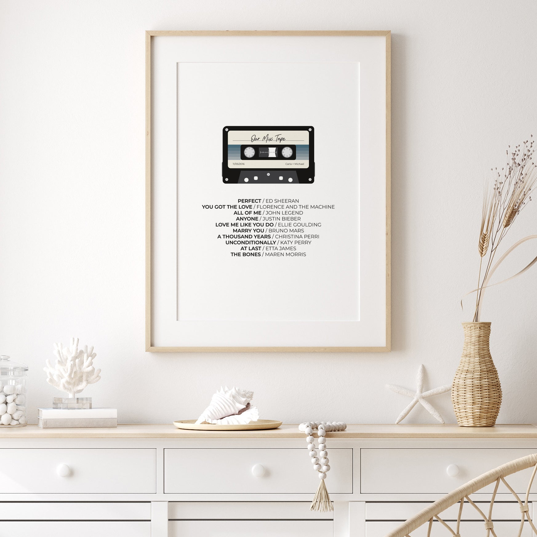 Our-Mix-Tape-Custom-Playlist-Poster-Print-Ocean-Ombre-Portrait