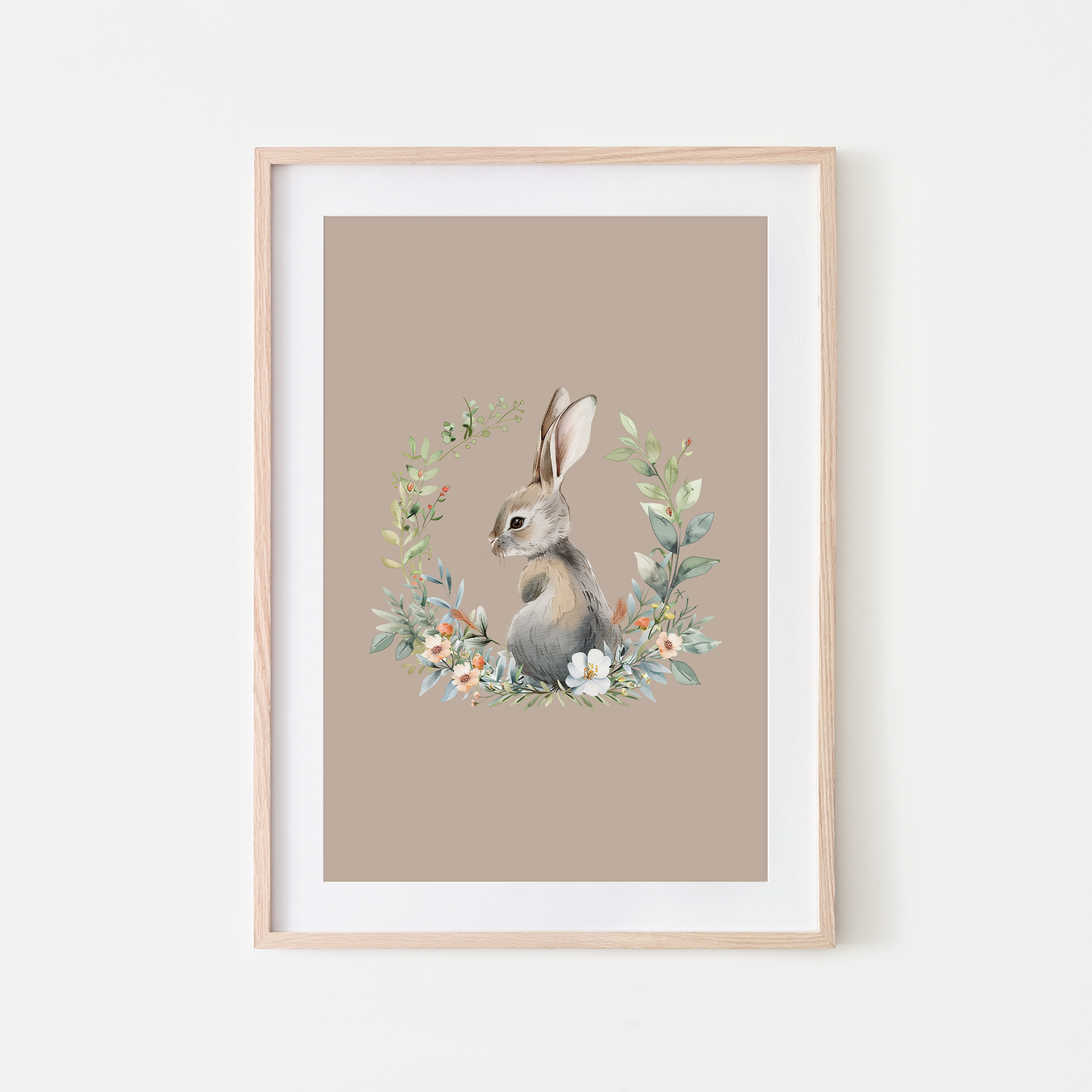 Peep-Watercolour-Bunny-Rabbit-Wall-Art-in-Truffle-Beige