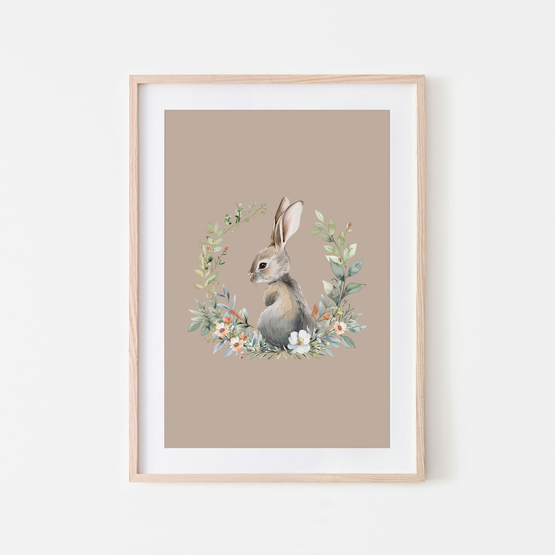 Peep-Watercolour-Bunny-Rabbit-Wall-Art-in-Truffle-Beige