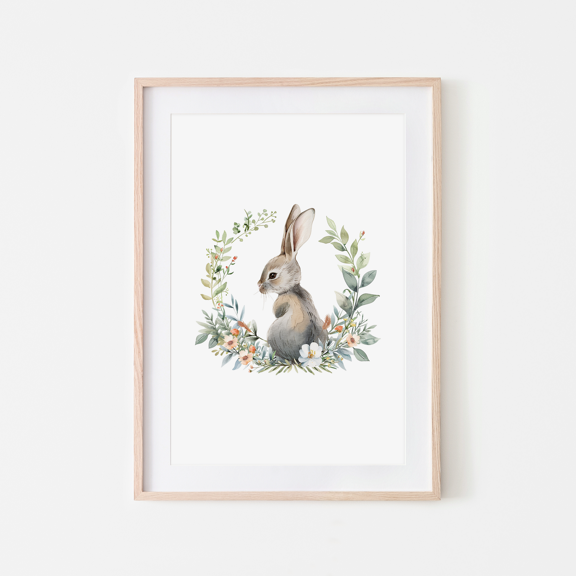 Peep-Watercolour-Bunny-Rabbit-Wall-Art-in-White