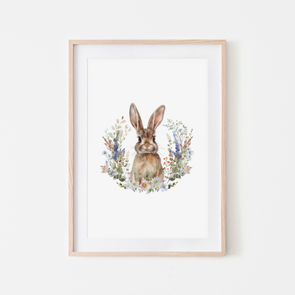 Petal-Watercolour-Bunny-Rabbit-Wall-Art-in-White