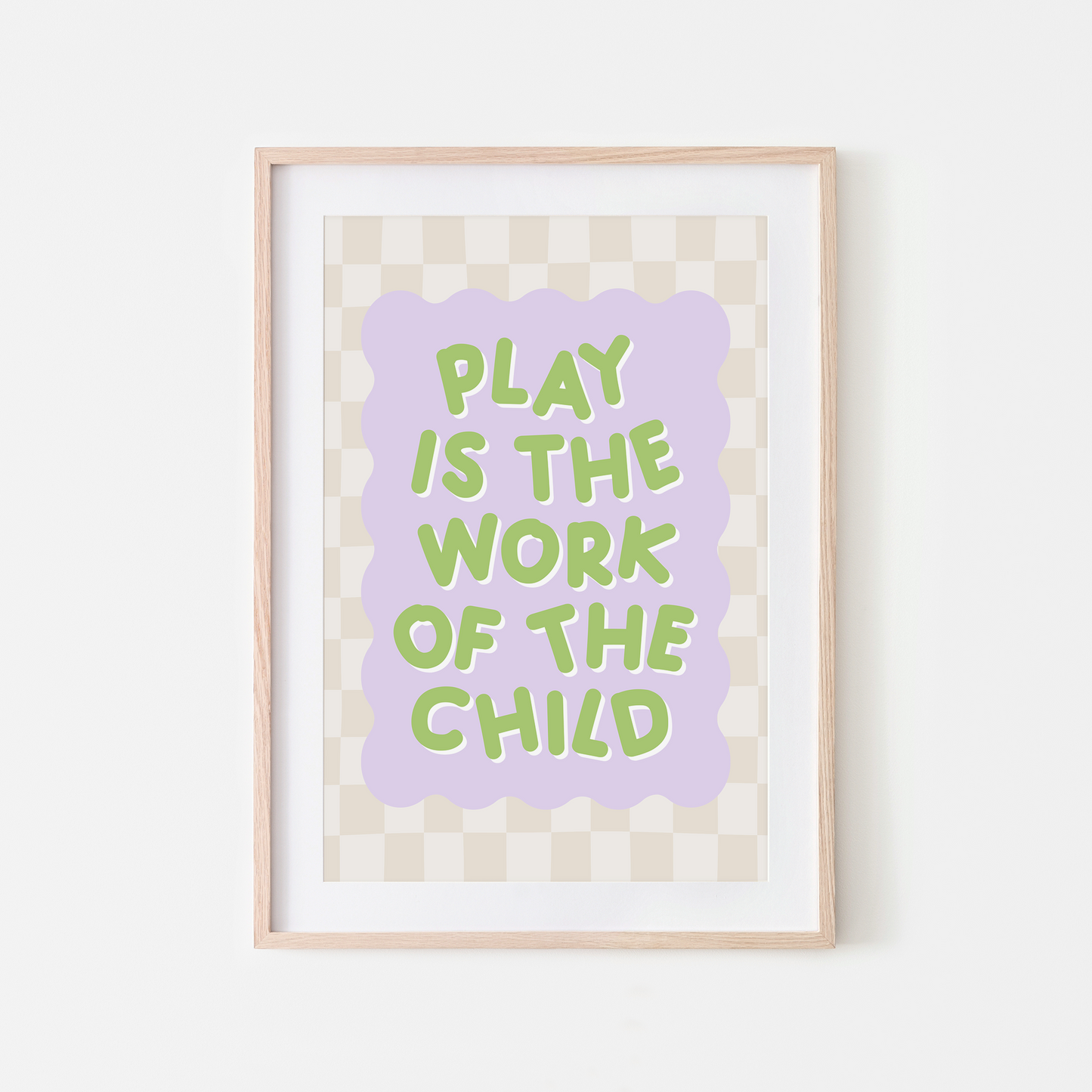 Play-is-the-Work-of-the-Child-Wall-Art-Website-Apple-on-Lilac