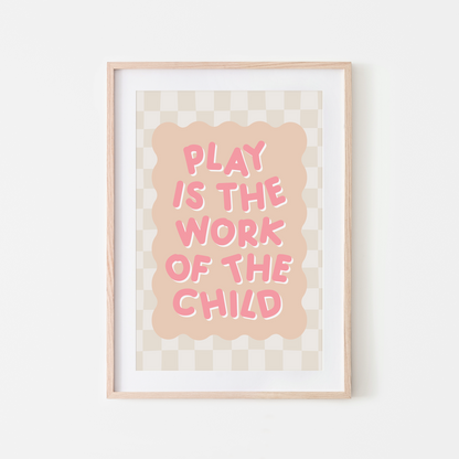 Play-is-the-Work-of-the-Child-Wall-Art-Website-Bubblegum-on-Peach