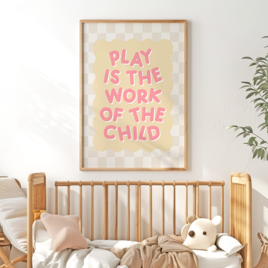 Play-is-the-Work-of-the-Child-Wall-Art-Website-Main-Image-Bubblegum-on-Lemon
