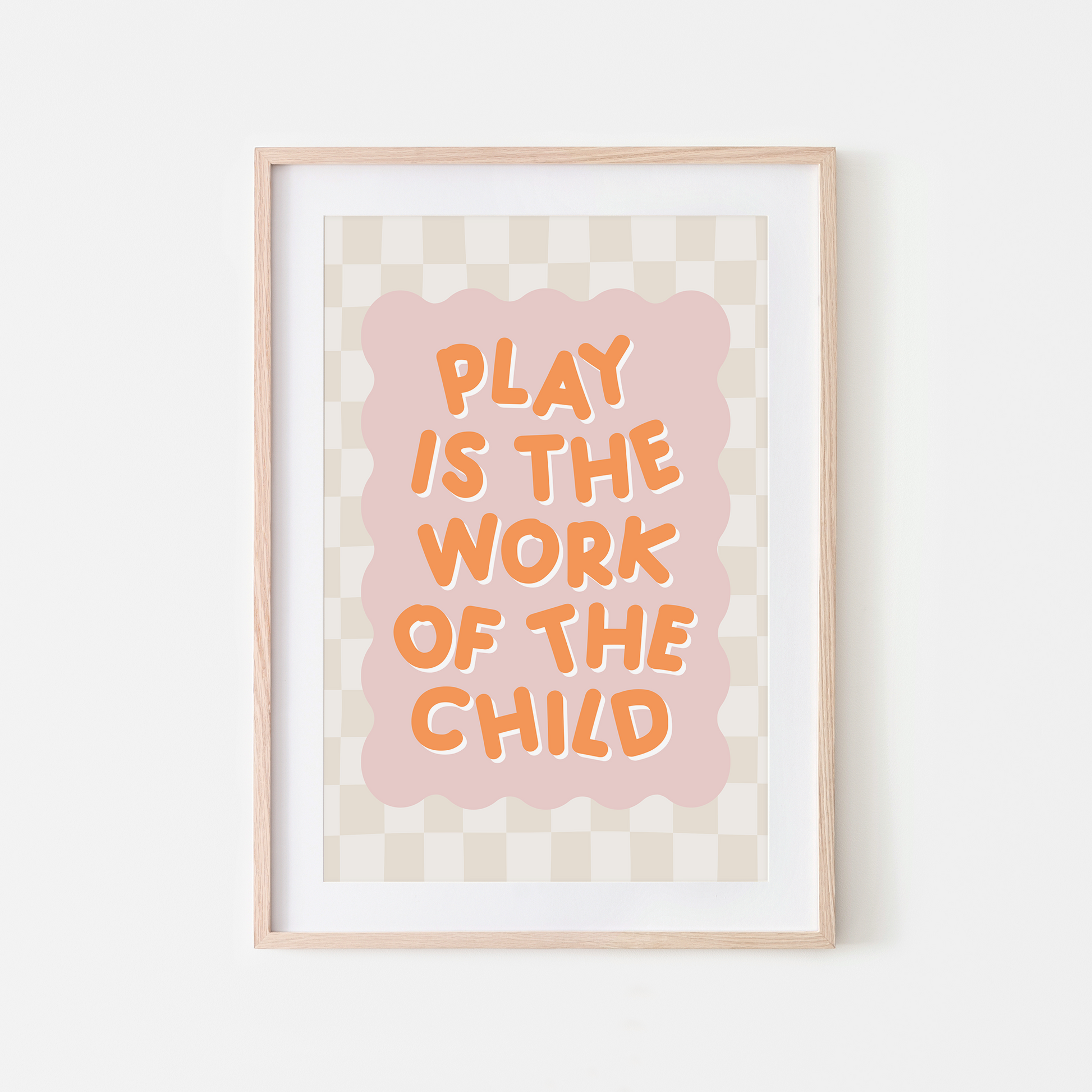 Play-is-the-Work-of-the-Child-Wall-Art-Website-Orange-on-Carnation
