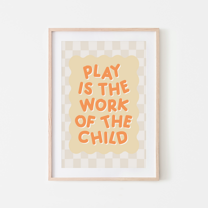 Play-is-the-Work-of-the-Child-Wall-Art-Website-Orange-on-Lemon