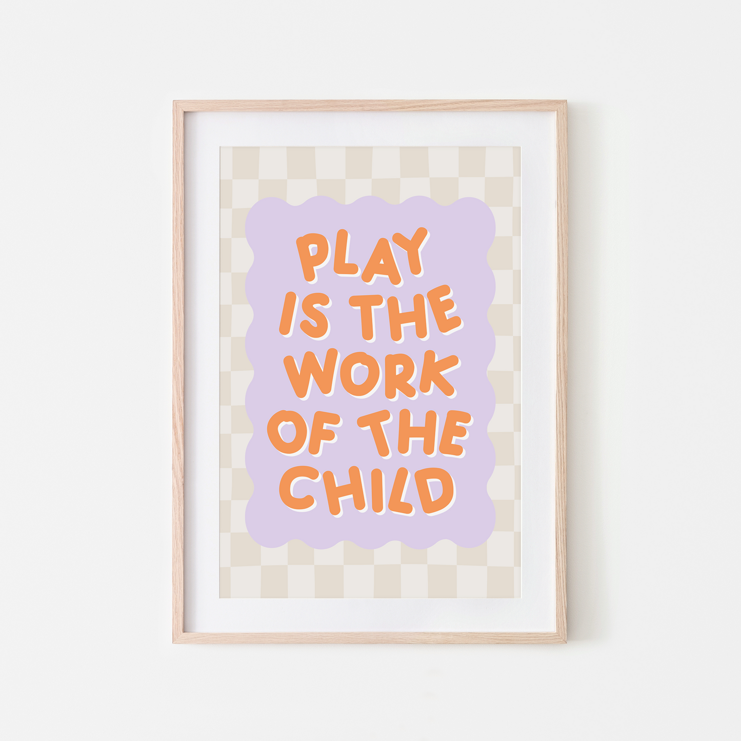 Play-is-the-Work-of-the-Child-Wall-Art-Website-Orange-on-Lilac