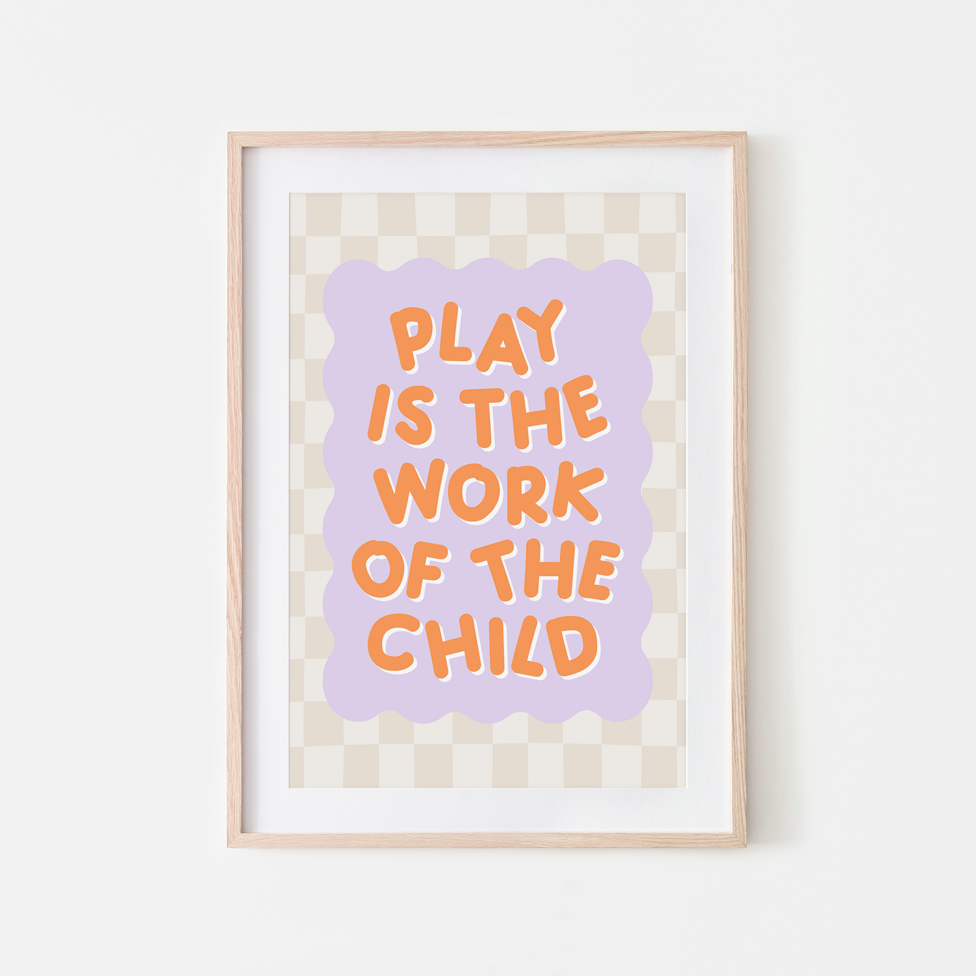Play-is-the-Work-of-the-Child-Wall-Art-Website-Orange-on-Lilac