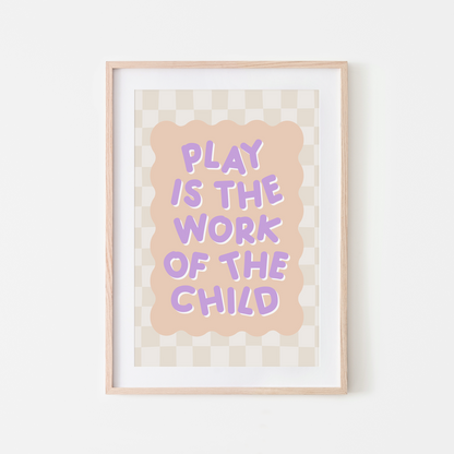Play-is-the-Work-of-the-Child-Wall-Art-Website-Violet-on-Peach