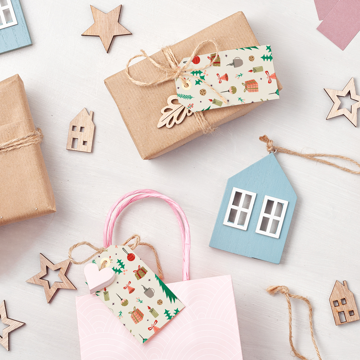 Quirky-Pattern-Free-Printable-Christmas-Gift-Tags-Sand-Beige
