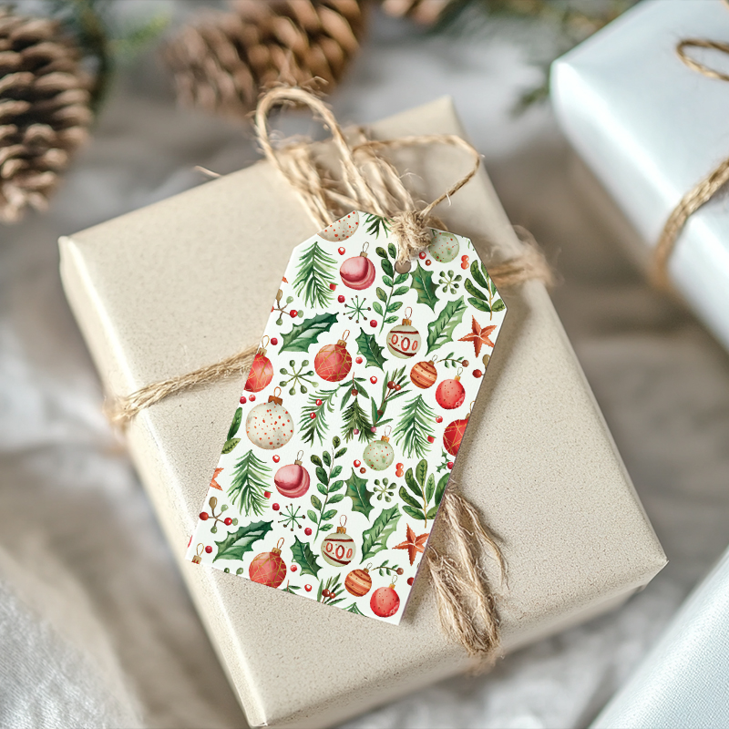 Red-Ornaments-Traditional-Pattern-Gift-Tags-Free-Printable