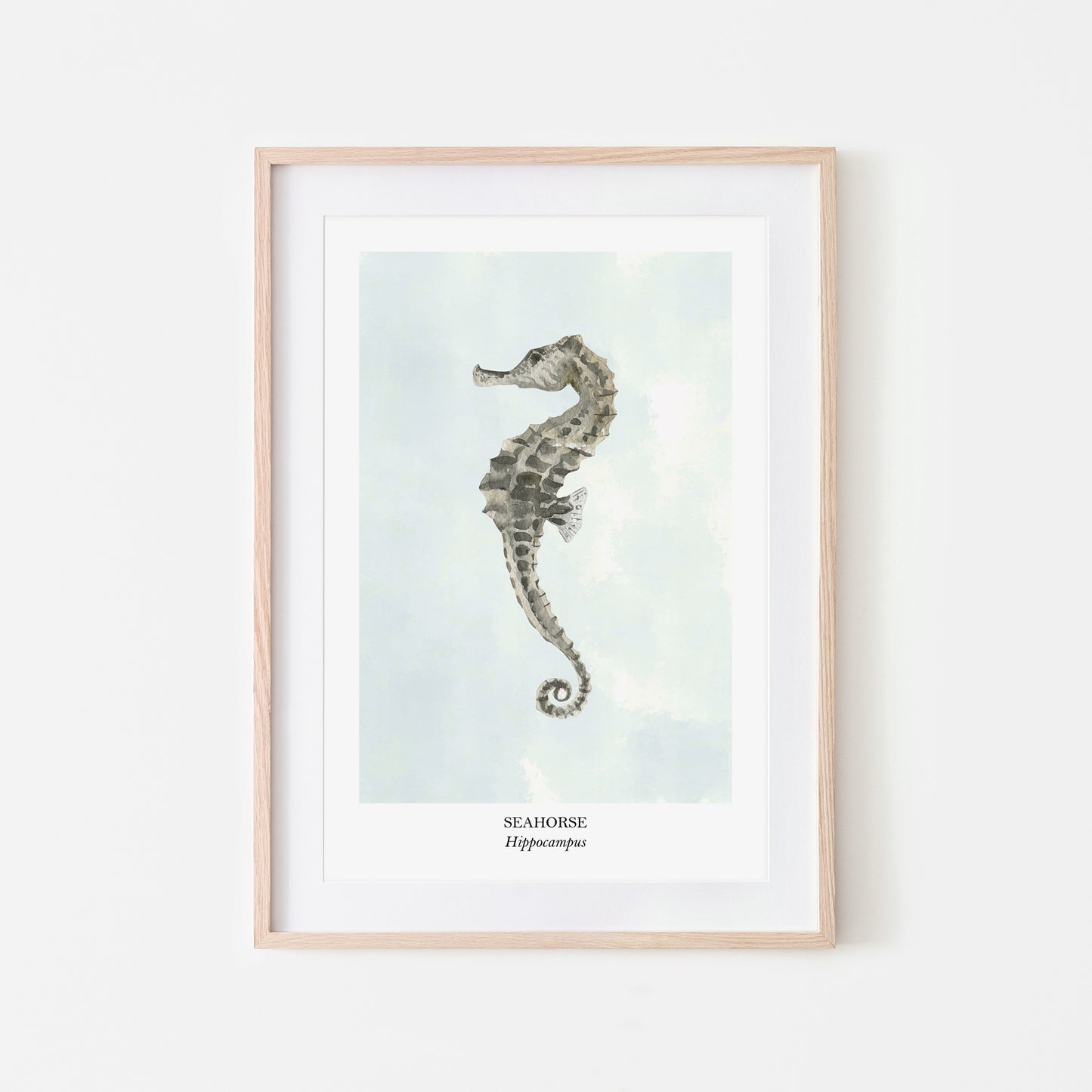 Seahorse-Watercolour-Sea-Creature-Wall-Art-in-Cloudy