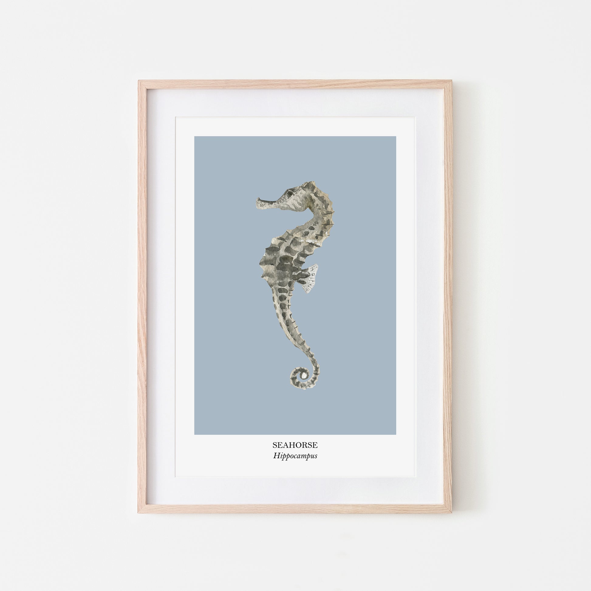 Seahorse-Watercolour-Sea-Creature-Wall-Art-in-Fog-Blue