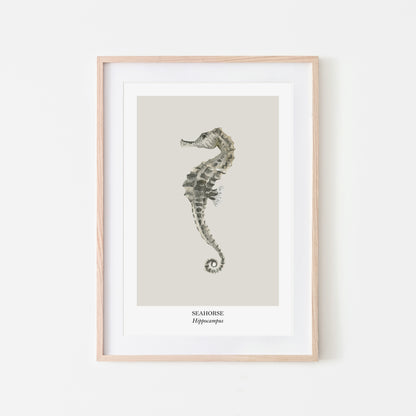Seahorse-Watercolour-Sea-Creature-Wall-Art-in-Linen