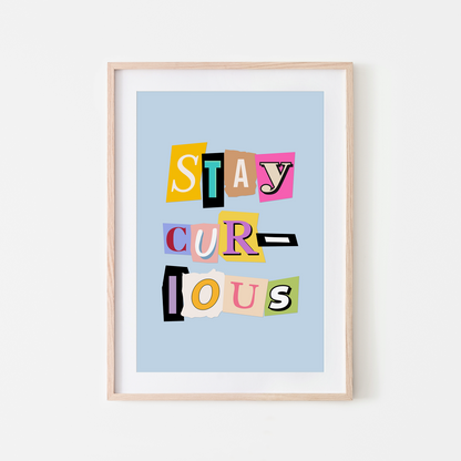 Stay-Curious-Wall-Art-Website-Cornflower-Blue